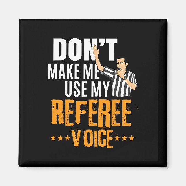 Fun Basketball Ref Hoops - Basketball Referee  Magnet (Front)