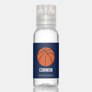 Fun Basketball Themed Personalized Hand Sanitizer