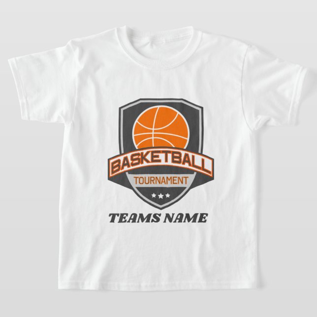 Fun Basketball Tournament add name T-Shirt (Laydown)