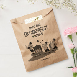 fun Bavarian Musician invite to Oktoberf Favor Bag