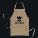 Fun BBQ apron for men | Mr good lookin is cookin<br><div class="desc">Fun BBQ apron for men | Mr good lookin is cookin. Cool chef with beard,  cook's hat and sunglasses. Cute barbeque gift idea for dads uncles grandpas etc.</div>