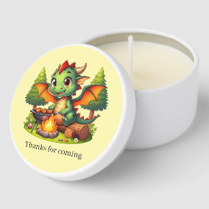 Fun BBQ Dragon thank you party Mini Candle Favors