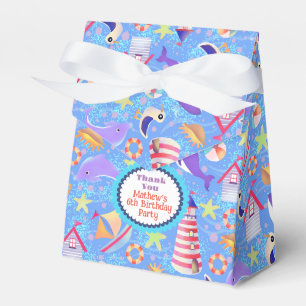 Fun Beach Blue Favor Box