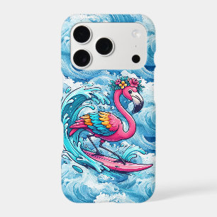 Fun beach pink flamingo iPhone 17 pro case