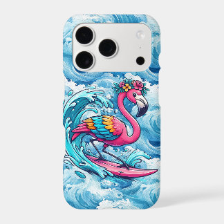 Fun beach pink flamingo iPhone 17 pro case
