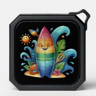 Fun beach surf board bluetooth speaker