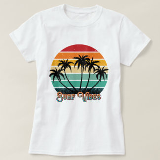 Fun beach surf vibes word art  T-Shirt