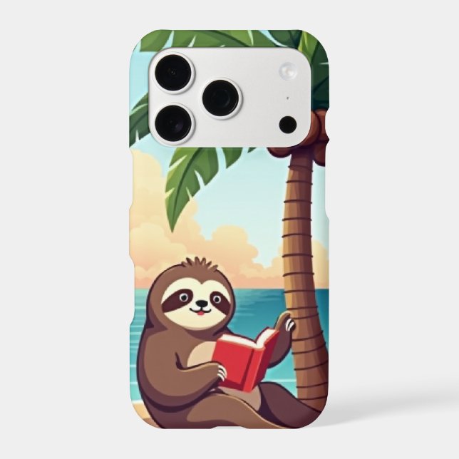 Fun beach surfing sloth  Case-Mate iPhone case (Back)