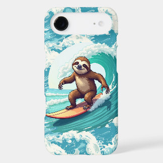 Fun beach surfing sloth iPhone 17 air case