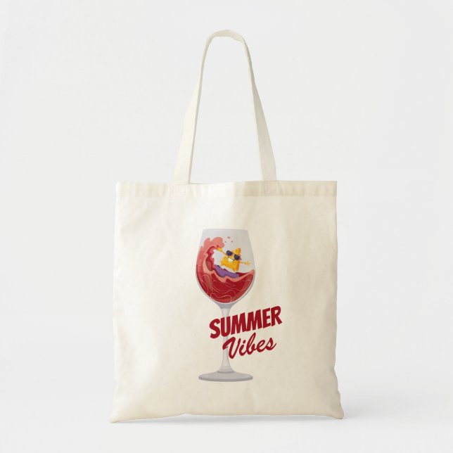 Fun Beach Vacation Summer Vibes Food pun Tote Bag (Front)