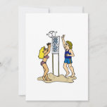 Fun Beach Volleyball Invitation