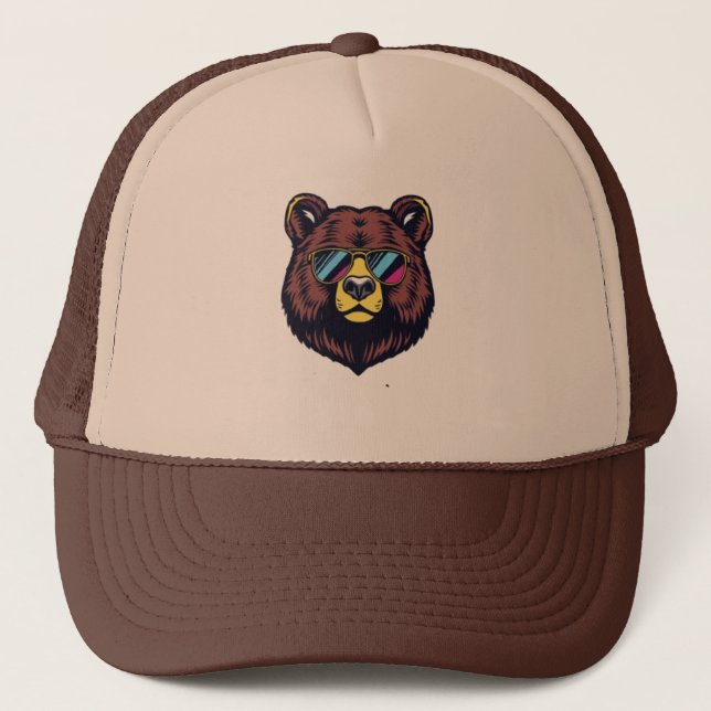 fun bear! trucker hat (Front)