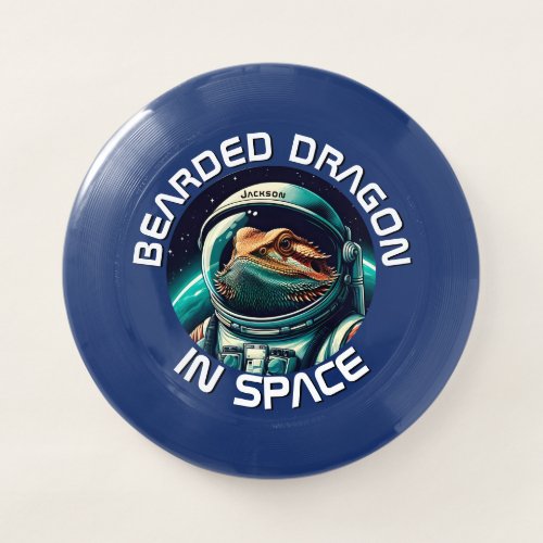 Fun Bearded Dragon in Space Wham_O Frisbee