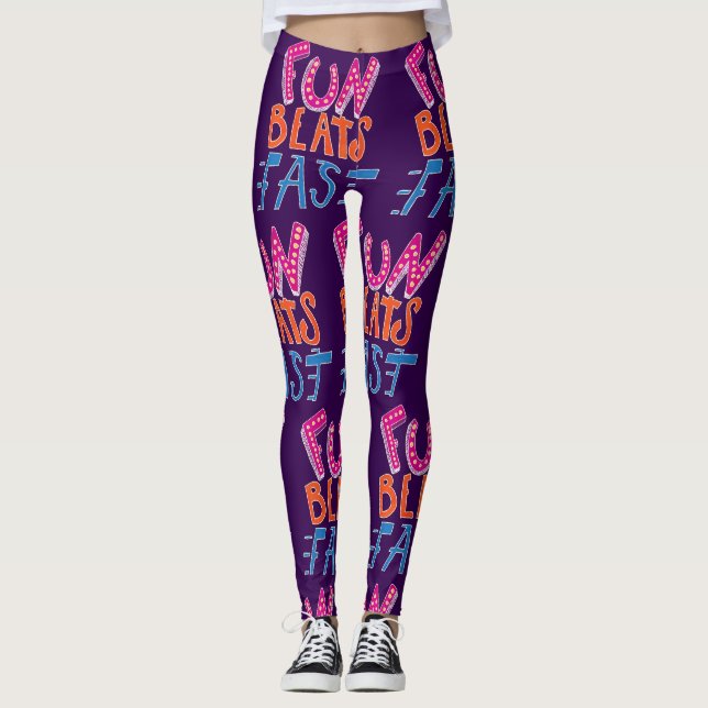 Fun Beats Fast Leggings (Front)