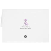 Fun Bee Animal Music Card (Back Horizontal)