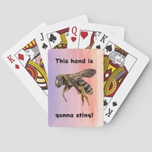 Fun Bee Cards Hand is Gonna Sting