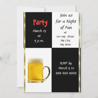 Fun Beer Party Invitation