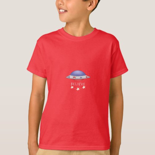 Fun Believe UFO  T_Shirt