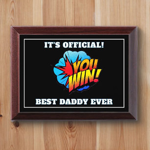 FUN! Best DADDY Award Plaque