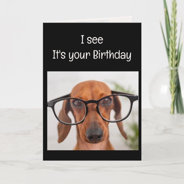 Fun Best Doggone Birthday Ever Dog Animal Humor Card (Front)