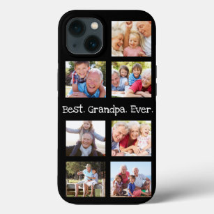 Fun Best Grandpa Ever 7 Photo Collage iPhone 13 Case