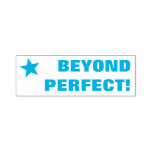 [ Thumbnail: Fun "Beyond Perfect!" Teacher Rubber Stamp ]