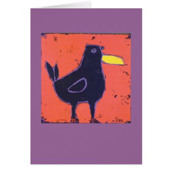 Fun Bird Card by ronaldyork at Zazzle
