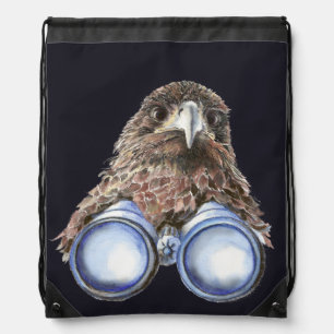 Fun Bird Watcher Birder Birding Drawstring Bag
