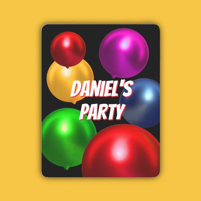 Fun Birthday Balloons Party Invitation (Creator Uploaded)