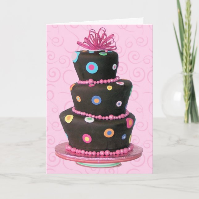 Fun Birthday Cake card (Front)