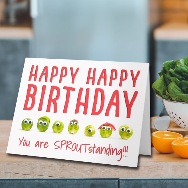 Fun Birthday Card From Friends Humor Vegetables (Creator Uploaded)