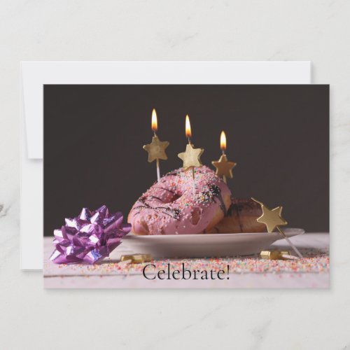 Fun Birthday Celebration Flat Card