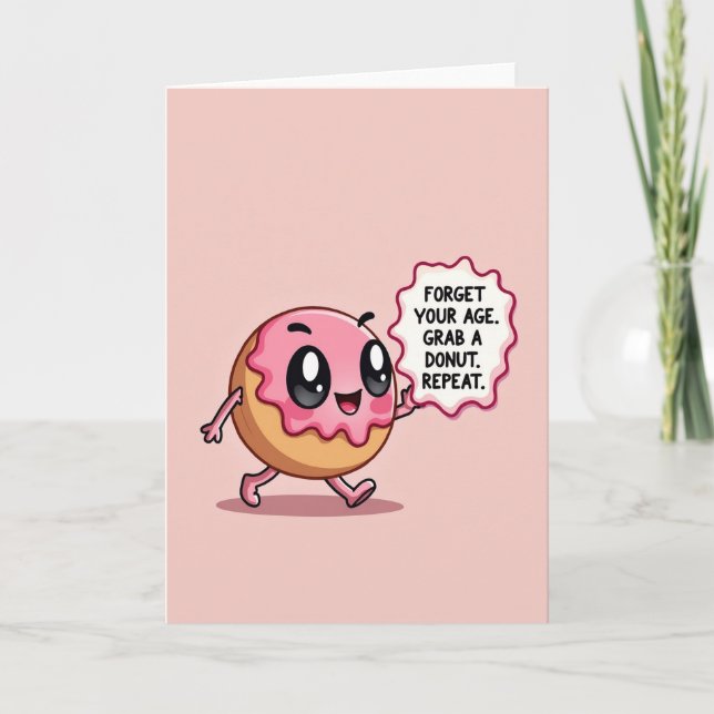 Fun Birthday Donut Card (Front)