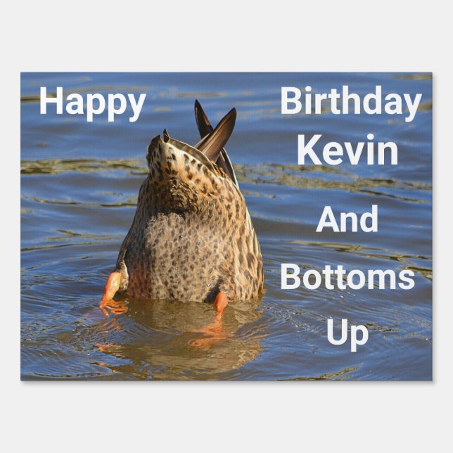 Fun Birthday Drinking Sign (Front)