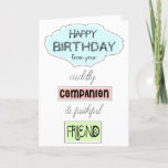 Fun Birthday Greetings From Dog Cat To Anyone Card at Zazzle