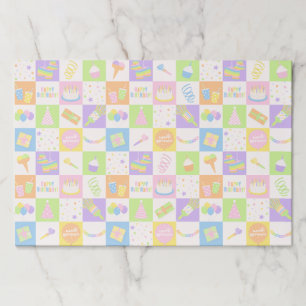 Fun Birthday Icons Paper Placemats