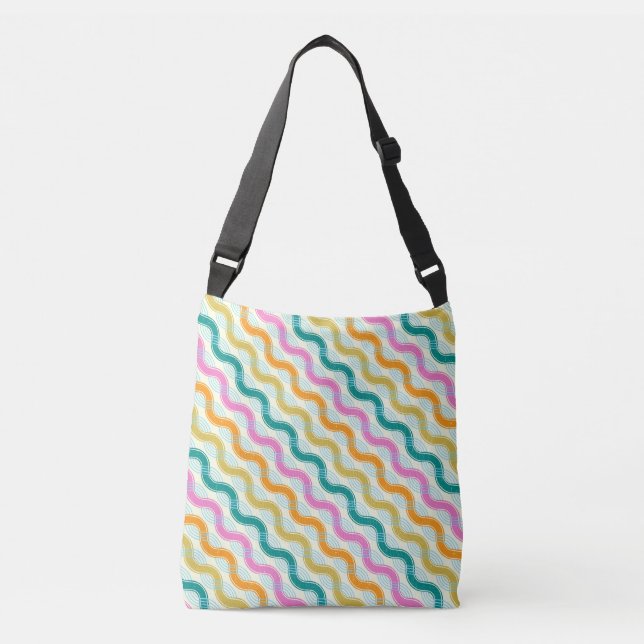 Fun birthday party  crossbody bag (Front)