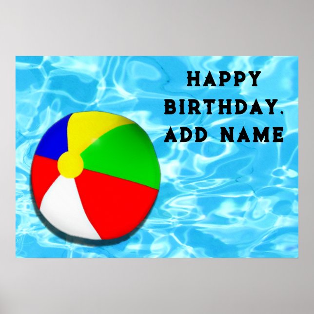 Fun Birthday Party Poster (Front)