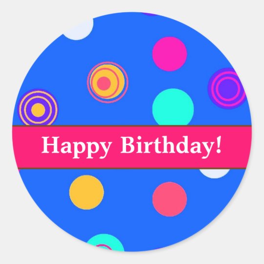 Fun Birthday Stickers for Sealing Invitations