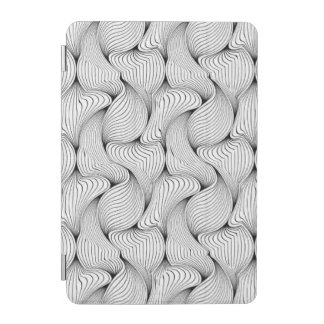 Fun Black and White Interwoven Lines iPad Mini Cover