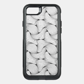 Fun Black and White Interwoven Lines OtterBox Commuter iPhone SE/8/7 Case