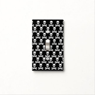 Fun Black and White Skulls Lightswitch Cover