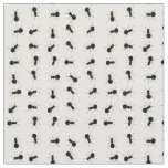 Fun Black Ant Bug Print Fabric