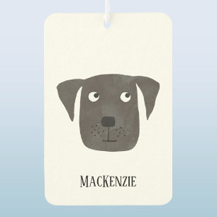 Fun Black Labrador Retriever Dog Personalized Air Freshener