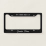 Fun Black Script My Other Ride is a Horse Equine License Plate Frame