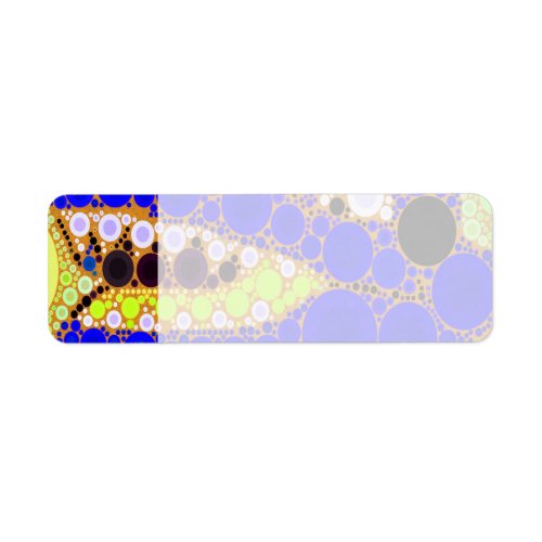 Fun Blue Alligator Crocodile Retro Circles Mosaic Label