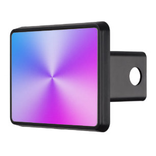 Fun Blue and Purple Brushed Metal Look  Hitch Cover