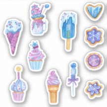 Fun Blue and Purple Frozen Sweets Bundle