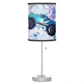 Fun Blue Monster Trucks 4x4 Table Lamp (Left)