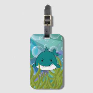 Fun Blue Shark Luggage Tag